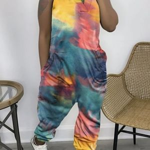 Sleeveless Tie Dye Jumpsuit